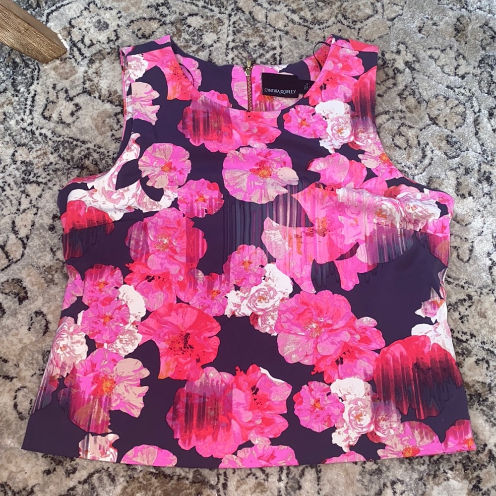 Cynthia Rowley Crop Dress Shirt